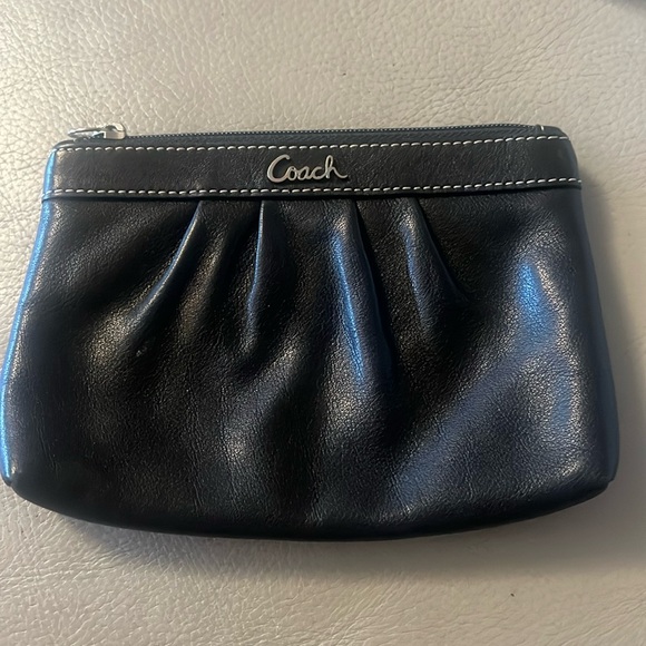 Coach Handbags - Coach black small pouch/ makeup bag, credit card holder, etc.